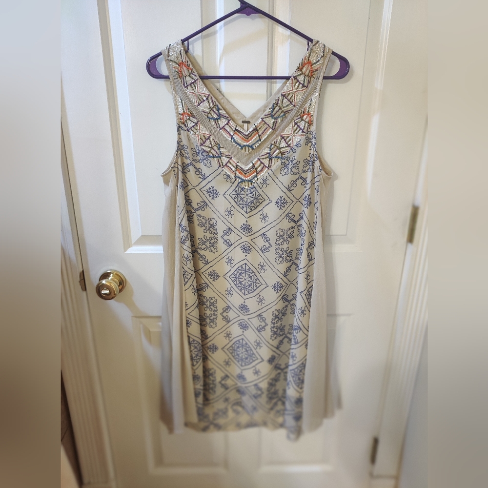 Free People Beaded Dress Size S